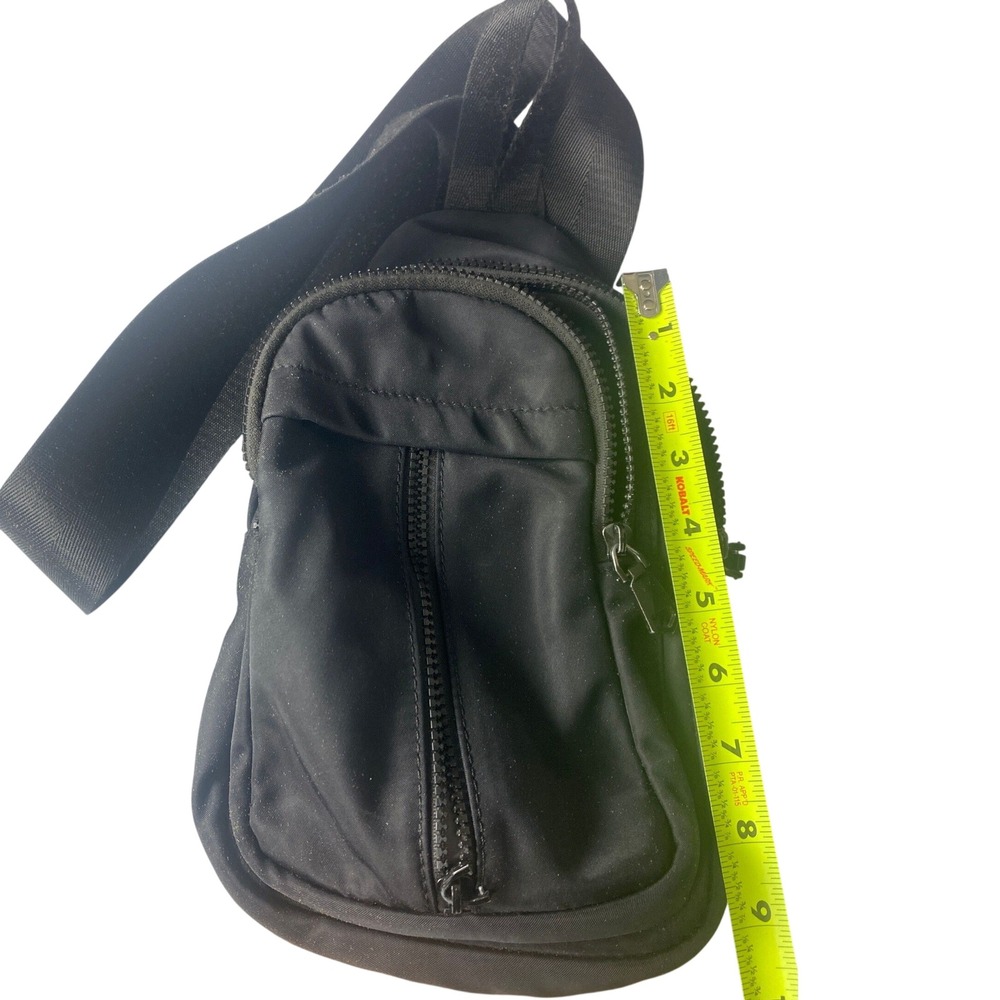 Urban Fit By Urban Expressions Black Sling Bag Crossbody Backpack Travel Bag